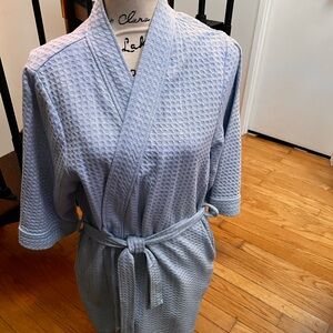 Croft & Barrow Soft Blue Textured Robe